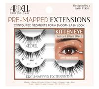 Ardell Pre-Mapped Eyelash Extensions - False Lashes Kitten Eye, Reusable Segmented Lash Strips, Natural-Looking Lash Extensions, 3 Pack