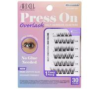 Ardell Press On Overlash 3D Fauxmink Volume 858 - Self Adhesive Lash Clusters, No Glue Needed Eyelashes, Pre Glued Cluster Eyelash Extensions, 1 Pack