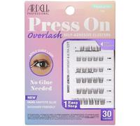 Ardell Press On Overlash Natural 110 - Self Adhesive Lash Clusters, No Glue Needed Eyelashes Natural, Ultra-Soft Pre Glued Cluster Eyelash Extensions, 1 Pack