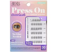 Ardell Press On Overlash Natural 120 - Self Adhesive Lash Clusters, No Glue Needed Eyelashes Natural, Ultra-Soft Pre Glued Cluster Eyelash Extensions, 1 Pack