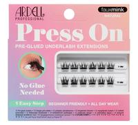 Ardell Press On Pre-Glued Underlash Eyelash Extensions, Faux Mink Natural Cluster Lashes Kit, Beginner-Friendly DIY Lash Extension Kit, Assorted Lengths, Mini Pack, 12 Lash Clusters