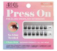 Ardell Press On Pre-Glued Underlash Eyelash Extensions, Naked Soft Volume Cluster Lashes Kit, Beginner-Friendly DIY Lash Extension Kit, Assorted Lengths, Mini Pack, 12 Lash Clusters