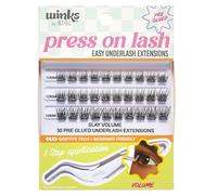Ardell Pressed eyelashes on pre-bonded lower extensions - Volume 31 pieces, black