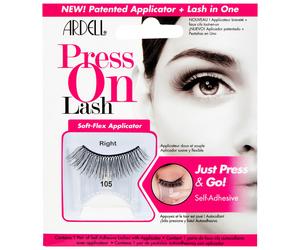 Ardell Self-Adhesive Eyelashes Press On Lashes 105 with Soft-Flex Applicator - No Lash Glue Needed for Easy Application Natural Look Lashes Ju