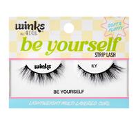 Ardell Winks Be Yourself Lashes - ILY Eye-Enhancing Black Strip Lashes Easy Application Natural Look False Eyelashes 1-Pair