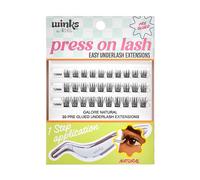 Ardell Winks Press On Eyelash Extensions, Natural - DIY Lash Clusters, 30 Individual Lashes, Natural Look Lashes with Applicator, 1 Pack