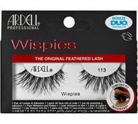 Ardell Wispies 113 False Eyelashes, Duo Adhesive Included, Medium Volume, Long