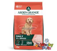 Arden Grange Puppy / Junior Chicken 2kg Small Bag QUALITY DRY DOG FOOD