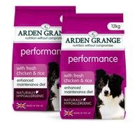 Arden Grange | With fresh chicken & rice | Performance Adult | 2 x 12 kg