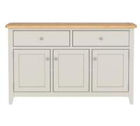 Arden Grey Painted 115cm Small 3 Door Sideboard