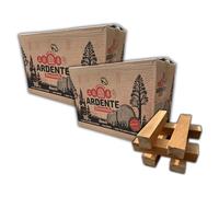 Ardente Beech Pizza Wood Oven Kiln Dried Hardwood Firewood Logs - Handle & Store - Easy to Light - Suitable for Ooni Uuni Nero Dellonda Portable Outdoor Brick Pizza Ovens - 2 x 10kg
