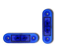 Ardillion 2 x 12V 24V E MARKED LED FLUSH BLUE SIDE MARKER LIGHT BARS CLEARANCE LAMPS FOR KELSA BARS TRUCK LORRY PICKUP BUS CAMPER CARAVAN TRACTOR TRAILER