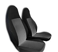 Ardillion 2 x BLACK AND GREY FRONT RACING SEAT COVERS S M A R T- K FORTWO ROADSTER CROSSBLADE COUPE