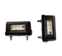 Ardillion 2 x E MARKED MADE IN EU BLACK LED LICENSE NUMBER PLATE MARKER TAIL LIGHTS TRUCK LORRY TRAILER PICKUP VAN CAMPER CARAVAN MOTORHOME