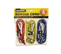 Ardisle 6 BUNGEE STRAPS CORDS WITH HOOKS ELASTICATED ROPE CORD CAR BIKE LUGGAGE TIE DOWN