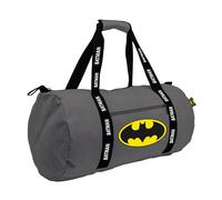 ARDITEX - Batman Sports Bag 47x28x28cm - Grey with Classic Logo - Ideal for Gym, Travel or Daily Use - Official DC Comics Licensed Product