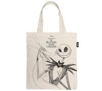 ARDITEX - Cotton Tote Bag 37x41cm - Jack Skellington The Nightmare Before Christmas Style Tim Burton - Eco-friendly and Reusable - Official Disney Licence