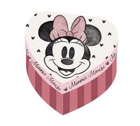 ARDITEX, Minnie Jewellery Box, Heart Shape, Cardboard Gift Box, Perfect as a Tooth Box, Photography and Crafts, Sewing, Small Objects, 12 x 12 x 7 cm