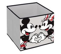 ARDITEX - Disney Official Licensed Mickey and Minnie Foldable Organizer Bin - 31x31x31cm - For storing toys, clothes and accessories