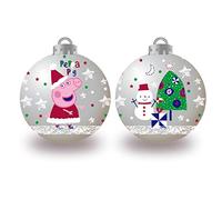 ARDITEX EONE-Peppa Pig PP14018 Christmas Baubles Diameter 8 cm (Pack of 6)
