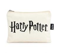 ARDITEX Flat Cosmetic Case with Zip, 22.5 x 16 cm (Black Harry Potter) | Flat zipped cosmetic case available in licensed character designs.