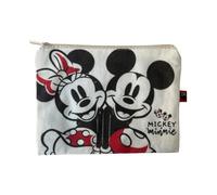 ARDITEX, Mickey, Minnie Cosmetic Bag, Toiletry Bag for Children, Wash Bag Children for Travel, Ideal as a Make Up Bag and Perfect for Toiletry Bag Boys Girls, Durable Cotton, 22.5 x 16 cm