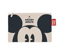 ARDITEX, Mickey Mouse Toiletry Bag, Make Up Pouch for Children, Perfect for Carrying Lo Travel Accessories, Fabric Vanity Bag, Ideal for Storing Small Objects, Cotton, 22.5 x 16 cm, beige, MICKEY