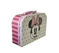 ARDITEX, Minnie Mouse Gift Box, Storage Box, Cardboard Suitcase with Handle, Children's Storage Case Ideal for Storing Toys, Pencils, Markers and Colours, 9.5 x 7 x 15 cm