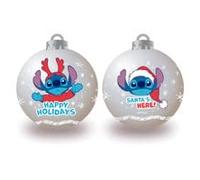 ARDITEX Pack of 6 Christmas Tree Baubles Diameter 8 cm by Lilo & Stitch