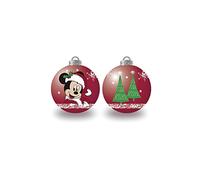 ARDITEX WD13421 Pack of 6 Disney-Mickey Christmas Tree Baubles Diameter 8 cm
