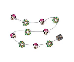 ARDITEX WD14014 Disney-Minnie 10 Warm LED Christmas String Lights - 65"