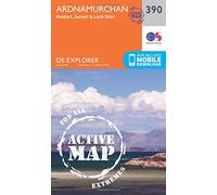 Ardnamurchan Map | Weatherproof | Moidart, Sunart & Loch Shiel | Ordnance Survey | OS Explorer Active Map 390 | Scotland | Walks | Hiking | Maps | Adventure