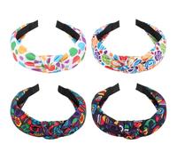 Ardorchid 4PCS Easter Headbands for Women Rabbit Bunny Ear Headband Knotted Wide Hair Bands Easter Egg Flower Hair Accessories Spring Holiday Headwear Outfits Gifts
