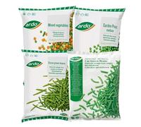 Ardo's Combo Garden Peas Choice, Mixed Vegetable, Sliced Green Beans and Cut Green Beans 1kg Frozen Vegetable Mix for Healthy Cooking Each Pack of 1