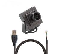 Arducam 5MP Wide Angle USB Camera with Mini Metal Case, 1/4" CMOS OV5648 Mini UVC USB2.0 Video Webcam with Microphone for Windows, Linux, Android, and Mac OS