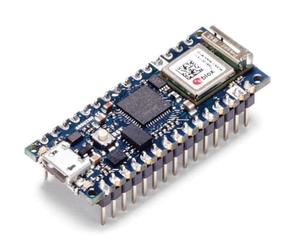 Arduino Nano 33 IoT with Headers [ABX00032] - ARM Cortex-M0+, WiFi & Bluetooth, 256KB Flash, 32KB SRAM, Secure Element, 14 Digital I/O, 6 Analog Inputs, Pre-Soldered Headers, Arduino IDE Compatible