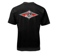 ARDYX Black Big Wednesday Bear Surfboards T Shirt 100% Cotton Black