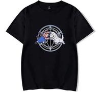 ARDYX Full Metal Alchemist T-Shirt Summer 100% Cotton Short Sleeve Casual T-Shirt Women Men Full Metal Fusion Cartoon T Shirt Black