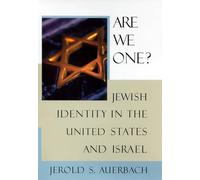 Are We One?: Jewish Identity in the United States and Israel