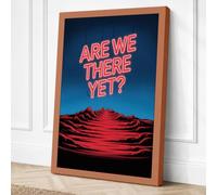 Are We There Yet Typography Canvas Wall Art Print 36x24 Inch (91 x 61 cm)