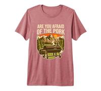 are You Afraid of The Pork Funny BBQ Smoker Pig Premium T-Shirt