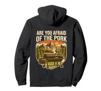 Are You Afraid Of The Pork Funny BBQ Smoker Pig Pullover Hoodie