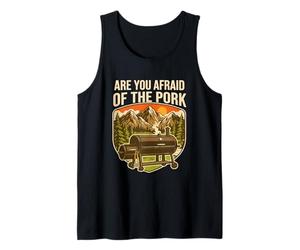 are You Afraid of The Pork Funny BBQ Smoker Pig Tank Top