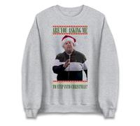 Are You Asking Me To Step Into Christmas Jumper, Xmas Festive Sweatshirt, Xmas Gift Top Heather Grey