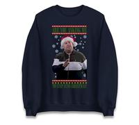Are You Asking Me To Step Into Christmas Jumper, Xmas Festive Sweatshirt, Xmas Gift Top Navy