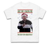 are You Asking Me to Step Into Christmas T Shirt, Xmas Festive Gift Tee Top, Xmas Gift Top White