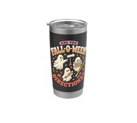are You Fall O Ween Directions Funny Ghost Map Halloween Stainless Steel Insulated Tumbler