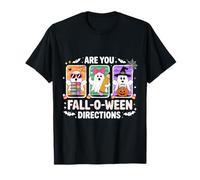 are You Fall O Ween Directions Retro Teacher Ghost T-Shirt