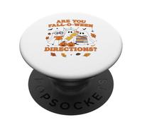 Are You Fall-O-Ween Directions Teacher Ghosts Halloween Tees PopSockets Adhesive PopGrip