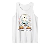 are You Fall-O-Ween Jesus Ghost Fall Christian Pumpkin Retro Tank Top